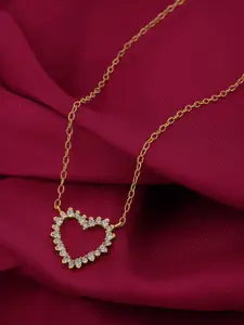 Carlton London 925 Sterling Silver Gold-Plated Necklace