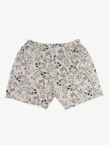 Bodycare Kids Girls Conversational Printed Mid-Rise Regular Fit Cotton Casual Shorts