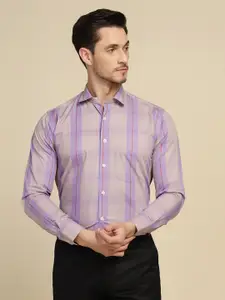 TAHVO Smart Slim Fit Tartan Checks Opaque Checked Cotton Formal Shirt