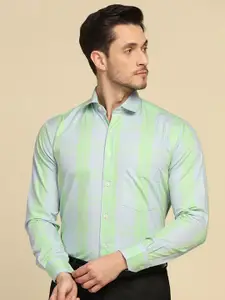 TAHVO Smart Slim Fit Checked Cotton Formal Shirt