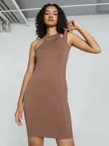Puma DARE TO Ribbed Slim-Fit Bodycon Dress