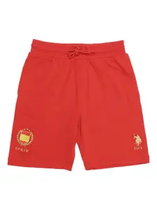 U.S. Polo Assn. Kids Boys Mid-Rise Regular Shorts