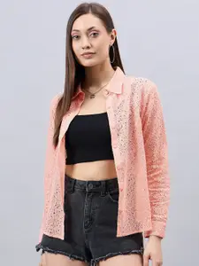 Style Quotient Smart Sheer Cotton Casual Shirt