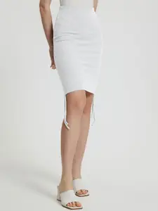 LULU & SKY High-Rise Ruched Pencil Skirt