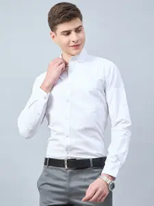 Style Quotient White Slim Fit Cotton Formal Shirt