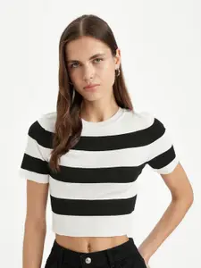 DeFacto Striped Crop Top