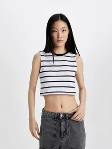 DeFacto Striped Cotton Crop Top