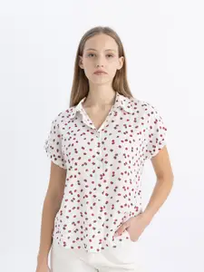 DeFacto Conversational Printed Casual Shirt