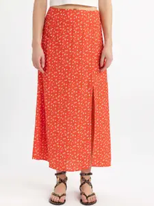 DeFacto Printed Straight Maxi Skirts