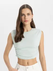 DeFacto Women Striped Round Neck T-shirt