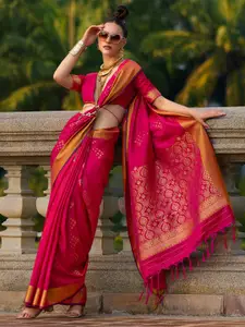 Mitera Woven Design Zari Banarasi Saree