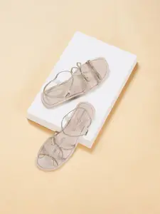 Forever Glam by Pantaloons Women Embellished Party Open Toe Flats