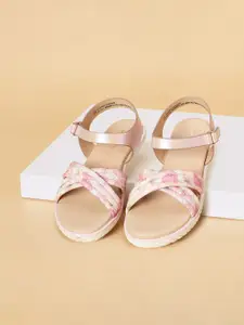 Pantaloons Junior Girls Printed Open Toe Flats