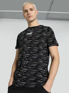 Puma Printed Slim Fit Cotton T-Shirt