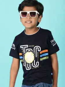 V-Mart Boys Printed Pure Cotton T-shirt with Shorts
