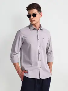 Arrow Sport Spread Collar Slim Fit Cotton Casual Shirt