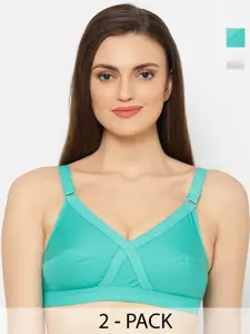 Floret Pack of 2 Full Coverage Everyday Bras with All Day Comfort