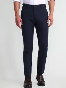 Arrow New York Men Slim Fit Mid-Rise Formal Trousers