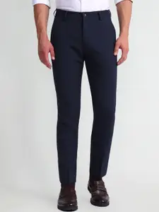 Arrow New York Men Slim Fit Mid-Rise Formal Trousers