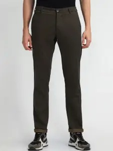 Arrow Sport Men Mid-Rise Zip Flat-Front Cotton Slim Fit Trouser