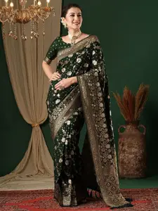 Anouk Ethnic Motifs Zari Pure Georgette Kanjeevaram Saree