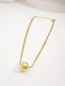 Rubans Voguish Gold-Plated Handcrafted Necklace