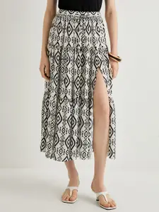 Koton Printed Midi Skirt