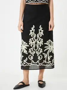 Koton Self Designed A-Line Midi Skirt