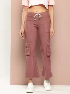 Harvard Women Flared Fit Cargo Style Jeans
