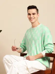 Mast & Harbour Checked Sweater