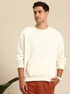 Mast & Harbour Fleece Drop-Shoulder Sweatshirt