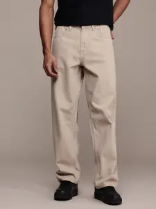 WROGN Men Loose Fit Pure Cotton Jeans