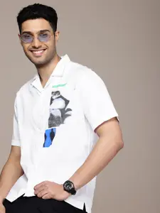 WROGN Pure Cotton Printed Casual Shirt