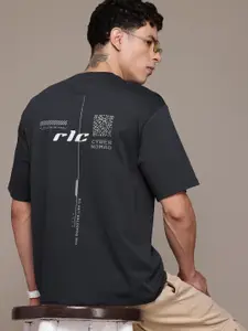 The Roadster Lifestyle Co. Printed Relaxed Fit Pure Cotton T-shirt