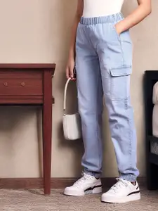 all about you Women Light Fade Stretchable Straight Jogger