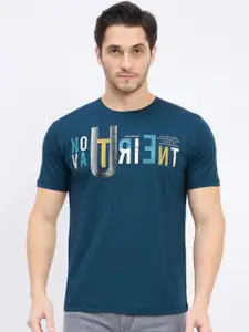 Duke Men Typography Printed Slim Fit T-shirt