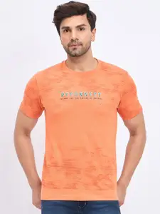 Duke Typography Printed Round Neck Short Sleeves Slim Fit T-shirt