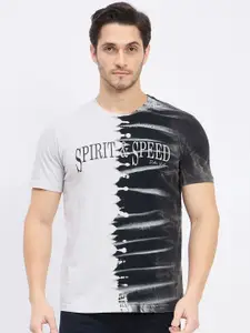 Duke Men Abstract Printed Slim Fit T-shirt
