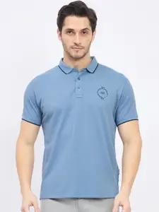 Duke Men Polo Collar Nautical Slim Fit T-shirt