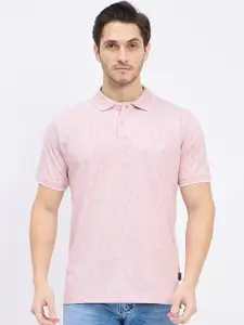 Duke Men Floral Polo Collar Slim Fit T-shirt