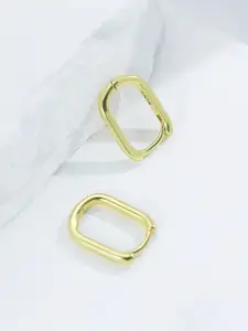 VAGHBHATT  Gold-Plated Oval Hoop Earrings