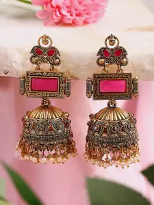 OOMPH Stone-Studed Contemporary Jhumkas