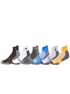 Supersox Men Pack Of 6 Printed Cotton Ankle-Length  Socks With Organizer