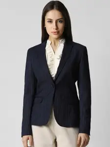 Van Heusen Woman Striped Single-Breasted Casual Blazer