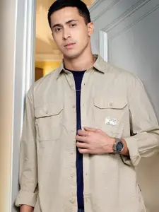 The Roadster Lifestyle Co. Pure Cotton Checked Casual Shirt