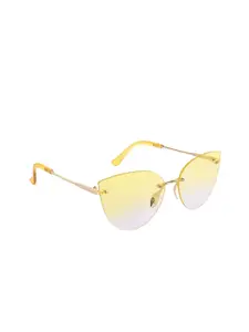 AISLIN Women Cateye Sunglasses with UV Protected Lens ES_14899-89-AS-18006-YLW-GLYL-CE