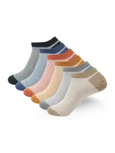 Balenzia Pack Of 6 Striped Ankle-Length Socks