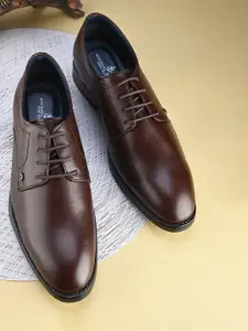 MICHAEL ANGELO Men Textured Derbys