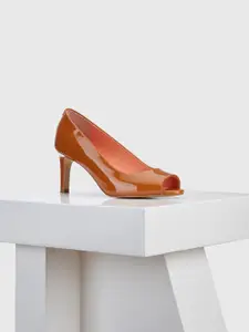 Oroh Leather Slim Heel Peep Toes