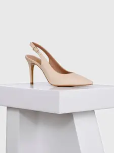 Oroh Solid Leather Slim Heel Pumps